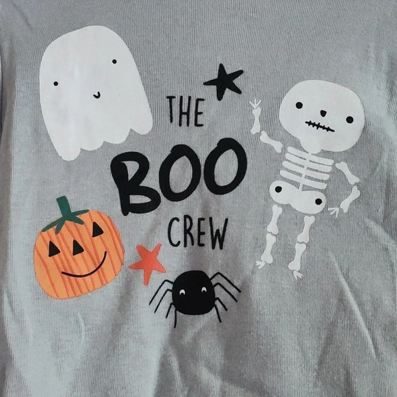 Chic PeaToddler Halloween Pajama Set “The Boo Crew” Long Sleeve 2-Piece Size 2T - Picture 2 of 7